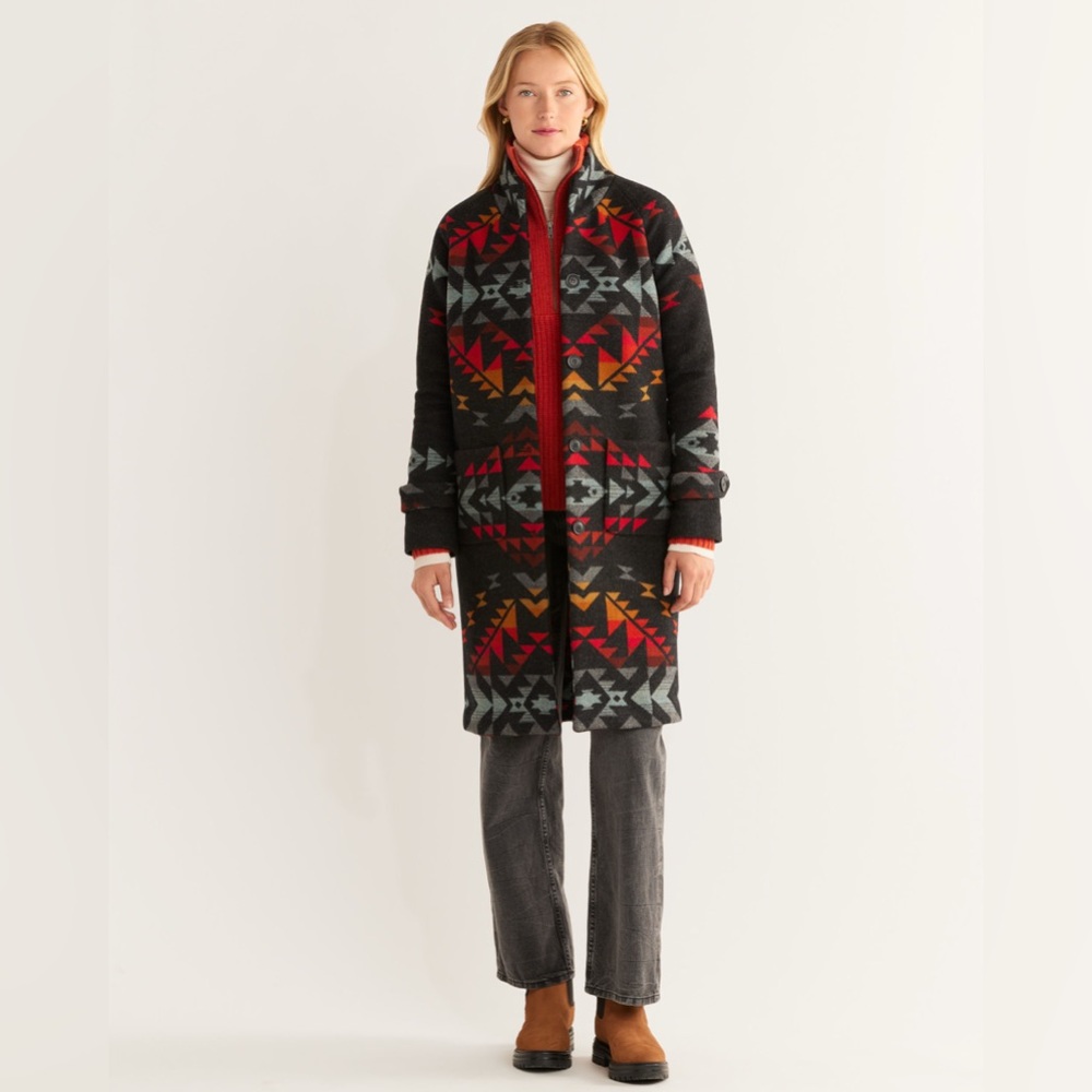 Free People Pendleton Bridge Creak Harding Archive Blanket Coat jacket